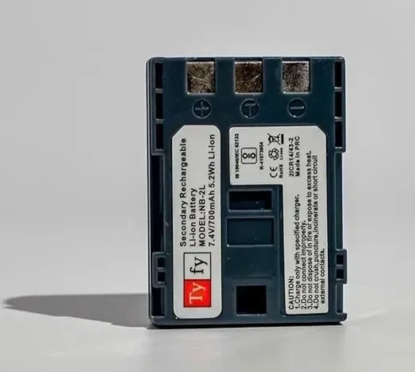 Tyfy NB2L (Canon) Battery (700 mAh) Rechargeable Battery Pack for DC301, DC310, DC311, DC320, DC330, DC410, DC420