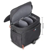 MOBIUS Everyday DSLR/SLR Sling Bag for Camera with Rain Cover|100% Waterproof Bag with Adjustable Shoulder Strap Suitable for DSLR Camera with Lens and One Extra Lens