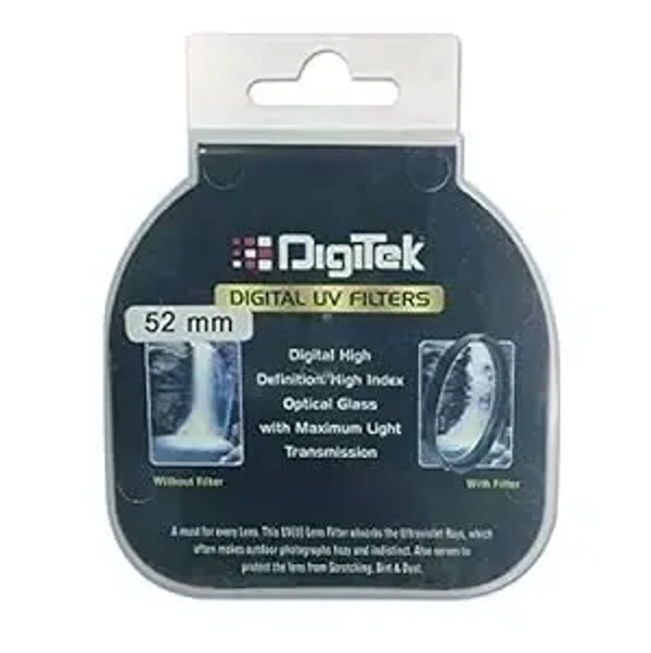 DIGITEK (UV52) 52 mm UV Filter with Slim Frame for DSLR Camera Lens Protection from UV Rays, dust & Scratches