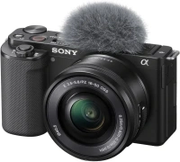 Sony ZV-E10 Mirrorless Camera with 16-50mm Lens (Black) (ILCZV-E10L/B)