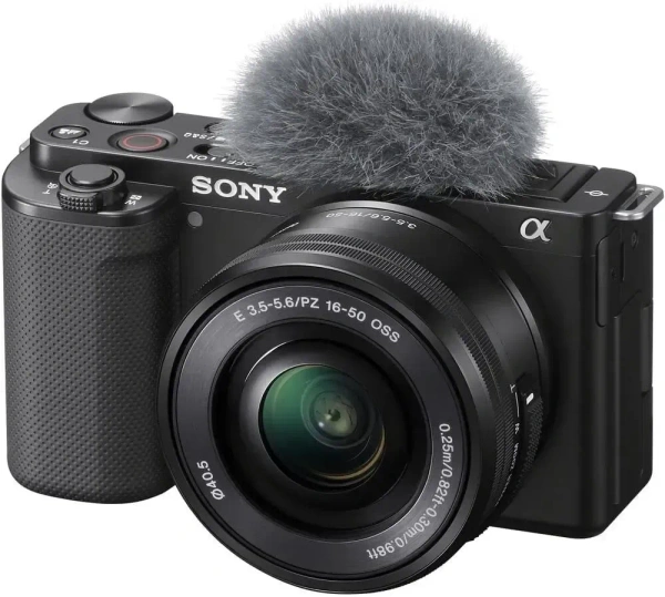 Sony ZV-E10 Mirrorless Camera with 16-50mm Lens (Black) (ILCZV-E10L/B)