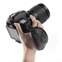 HIFFIN PU Leather Adjustable Hand Grip Wrist Strap for DSLR Camera