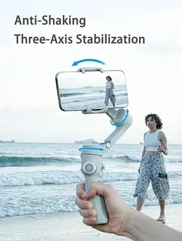 FeiyuTech VB4 [Official] 3-Axis Smartphone Gimbal Stabilizer,8.4’’Built-in Extendable Pole,Face/Object AI Tracking,fits iPhone14 13 pro/max Samsung Android Phone YouTube INS TikTok,Max 260g