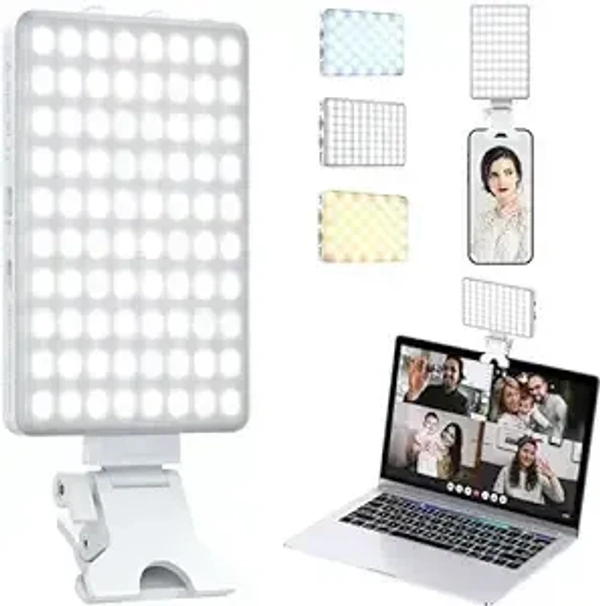 HIFFIN (LT-001) LED Video Conference Light Kit with Clip for iPhone/Tablet/Laptop,
