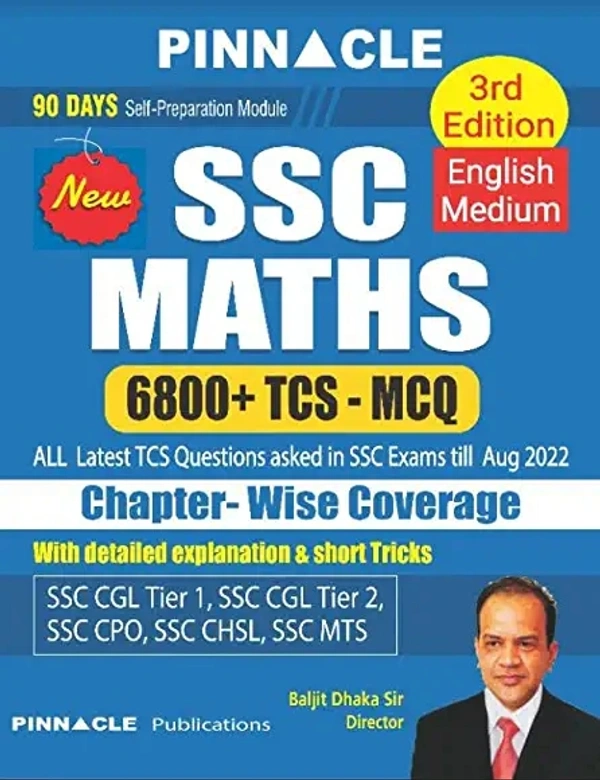 Pinnacle Publications SSC 6800 TCS MCQ Chapter wise 3rd Edition English medium