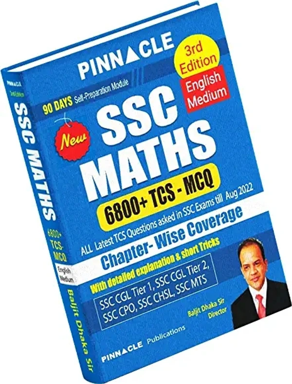 Pinnacle Publications SSC 6800 TCS MCQ Chapter wise 3rd Edition English medium