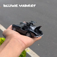 Mercedes Benz 300 Sl Coupe Vintage Diecast Metal Car - Black