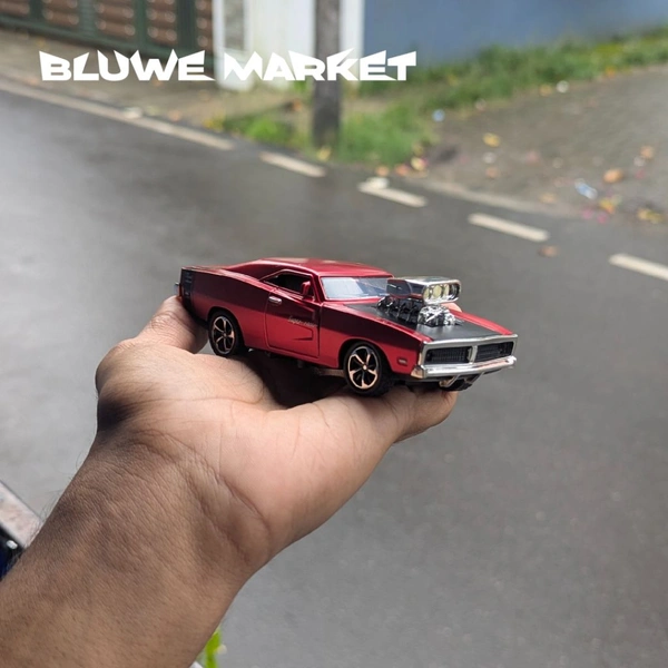 Dodge Challenger 1/36 SCALE Red New Metalic Diecast Car