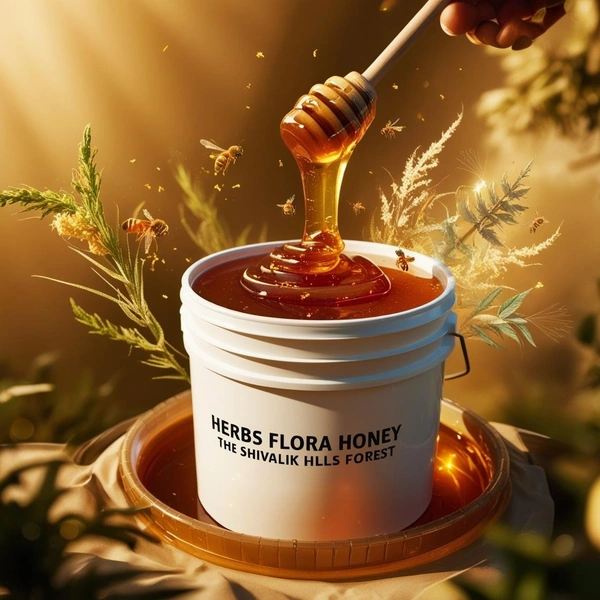 SHAHADWALE Herbs Honey |Herbs Flora Honey| Herbal plants Flowers Honey | Himalayan Honey - 1Kg, Premium Quality