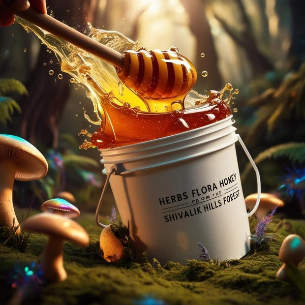 SHAHADWALE Herbs Honey |Herbs Flora Honey| Herbal plants Flowers Honey | Himalayan Honey - 1Kg, Premium Quality