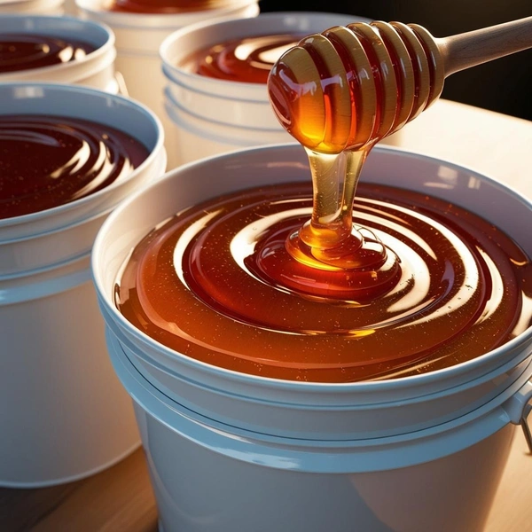 Shahadwale Buy Pure Sesame / Til Honey – Natural Honey Bulk for Brands & Wholesalers - Bucket, Sesame/Til Honey, 28 kg