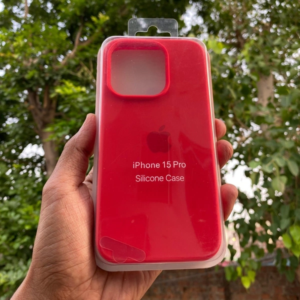 Genric Soft Silicone I Phone Case 7 Plus To 16 Series - I Phone 15 Pro, Red