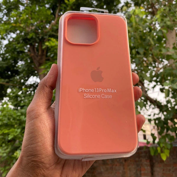 Genric Soft Silicone I Phone Case 7 Plus To 16 Series - I Phone 13 Pro Max Pitch Orange, Mandy