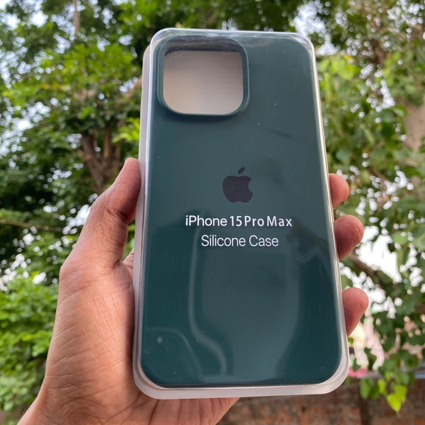 Genric Soft Silicone I Phone Case 7 Plus To 16 Series - i Phone 15 Pro Max Green, Green