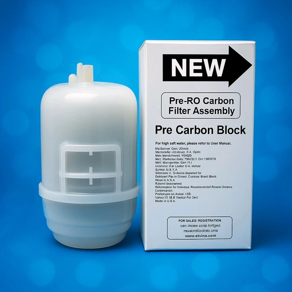 PUREIT Pureit Pre-RO Carbon Filter Assembly | Genuine Pre Carbon Block for Water Purifiers
- White
