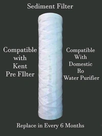 10 INCH WOUND FILTER CARTRIDGE | SUITABLE FOR KENT PRE FILTER | SOLID WOUND FILTER CARTRIDGE 10" |SUITABLE FOR ALL WATER PURIFIER PRE FILTER | 5 MICRON THREADED WOUND FILTER | 10 INCH SEDIMENT FILTER CARTRIDGE | 10 INCH DUST FILTER CARTRIDGE | 5 MICRON DUST FILTER - 10 INCH