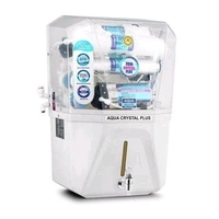 AQUA CRYSTAL PLUS RO UV TDS Water Purifier with Optional UF Alkaline and Copper Filters, 100 GPD Pressure Pump, Solenoid Valve, 24V Power Supply – 1-Year Warranty - 8.5kg