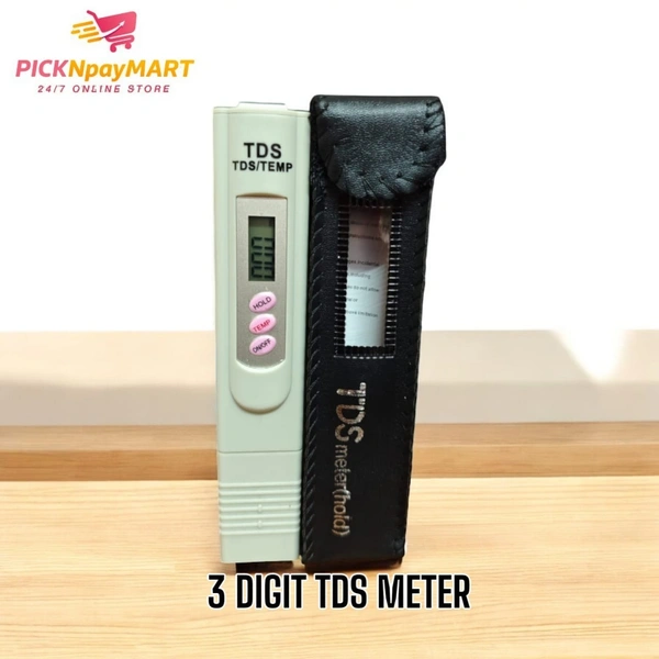 TDS METER 3 DIGIT EC WITH PAPER BOX | TDS METER / DIGITAL TDS METER WITH TEMPERATURE AND WATER QUALITY MEASUREMENT FOR RO PURIFIER (TDS EC) - Beryl Green