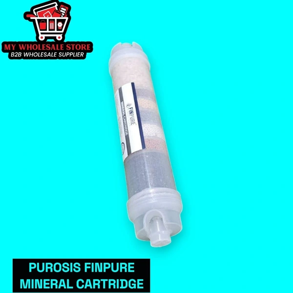 PUROSIS FINPURE MINERAL CARTRIDGE 8 INCH | ANTIOXIDANT ALKALINE ANTIBACTERIAL CARTRIDGE(AAA ALKALINE), RICH IN MINERALS SUITABLE FOR RO WATER PURIFIERS - WITH ORP & PH TESTER (8 INCH - AAA FILTER/CARTRIDGE) - 8INCH