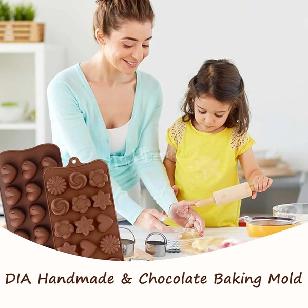 Silicon Chocolate Mould Pack of 2