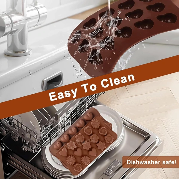 Silicon Chocolate Mould Pack of 2