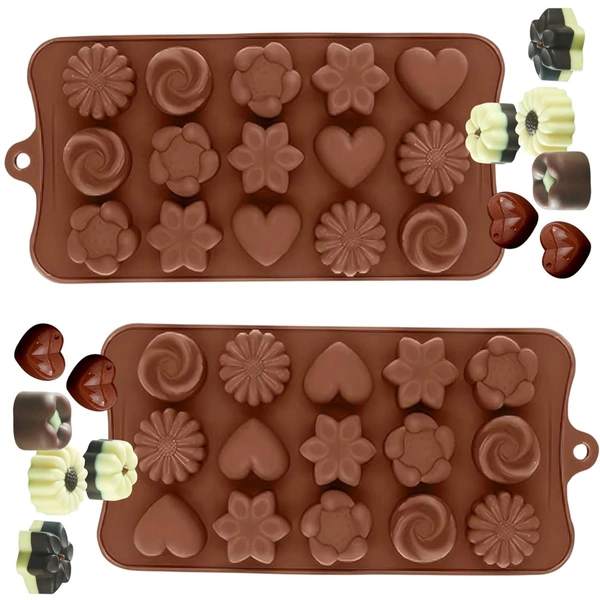 Silicon Chocolate Mould Pack of 2