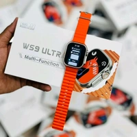 New Best Budget Ultra Smartwatch, Ws9 Ultra Premium Quality Smartwatch With Gps Support, Google Assistant, Calculator, Game, Minimise Option - Orange