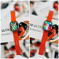 New Best Budget Ultra Smartwatch, Ws9 Ultra Premium Quality Smartwatch With Gps Support, Google Assistant, Calculator, Game, Minimise Option - Orange