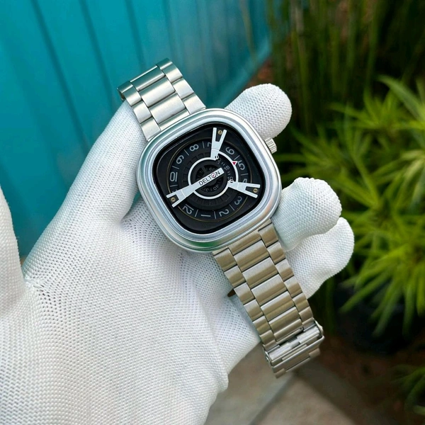 Delton Analog Quartz Movement Watch With High Quality Strap Best finishing Body & Case - Silver