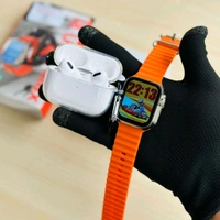 I8 Ultra Max Smartwatch And Air Pods Pro Base Quality With Best Quality Silicon Case