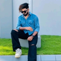 Velvet Double Pocket Premium Quality Shirt blue shirt - L