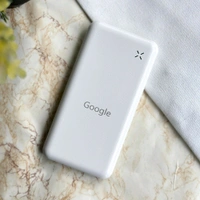 10000mAh Powerbank, Dual USB-A Outputs | Dual Input Ports | Lithium Polymer Power Bank | Plastic Casing, Lightweight