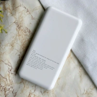 10000mAh Powerbank, Dual USB-A Outputs | Dual Input Ports | Lithium Polymer Power Bank | Plastic Casing, Lightweight