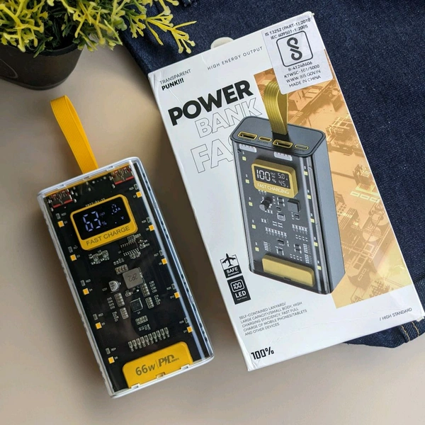 66W Power Bank 20000mAh, QC 3.0 and PD 66W Fast Charge Power Bank Battery Pack, Portable Charger for Smartphones, Tablets, Cameras, etc.