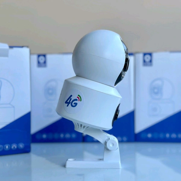 V380 Pro Dual Lans SIM Camera 1080p Rotatable 360 | 4g Sim Support | Two Way Communication | 2 Camera Etc