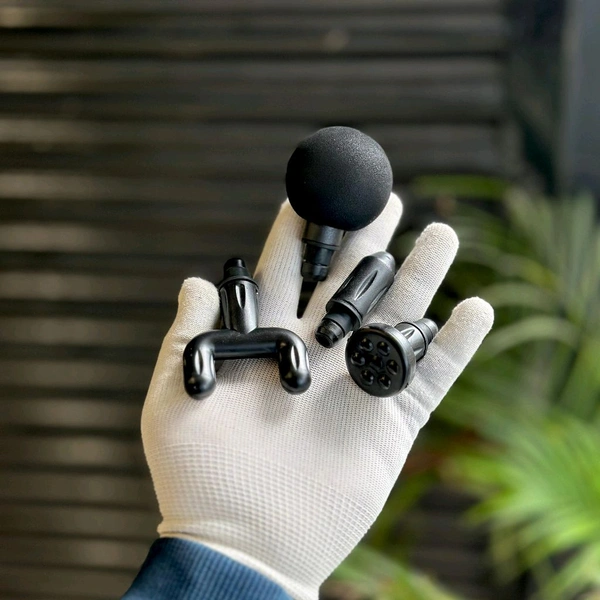 Massage Gun | Strike Handheld Percussion Massage Gun with Interchangeable Massage Heads