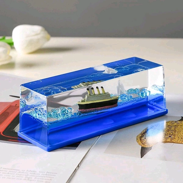 Titanic Wave Cruise Ship, Car Dashboard Toy Unsinkable Ship Showpiece for Car Home Office and Gifting Satisfying Mind Stress Relief Soothing Floating Design unsinkable Ship Dashboard