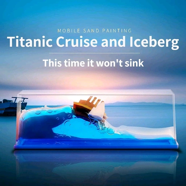 Titanic Wave Cruise Ship, Car Dashboard Toy Unsinkable Ship Showpiece for Car Home Office and Gifting Satisfying Mind Stress Relief Soothing Floating Design unsinkable Ship Dashboard