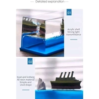 Titanic Wave Cruise Ship, Car Dashboard Toy Unsinkable Ship Showpiece for Car Home Office and Gifting Satisfying Mind Stress Relief Soothing Floating Design unsinkable Ship Dashboard