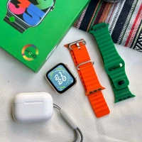 Most Awaited Gift Box Box | Series 8 Ultra 45 MM With 2 Straps And Wireless Earbud - SRB2