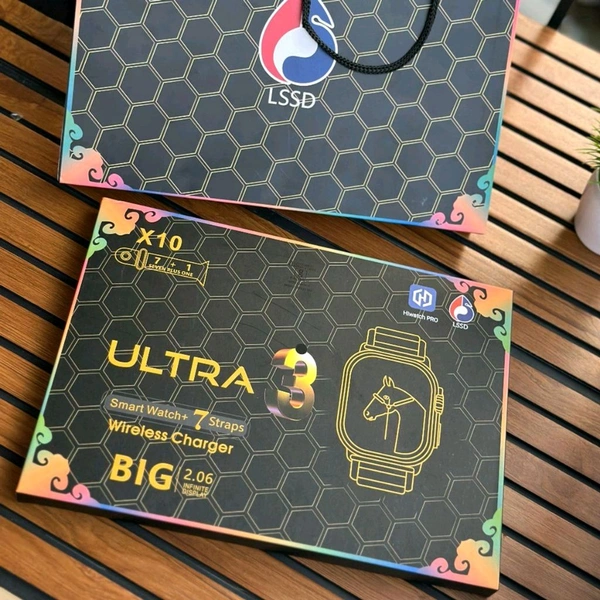 X10 Ultra 7-in-1 Strap Series 10 Smartwatch (45mm) – Bluetooth Calling, Fitness Tracker, Heart Rate & ECG Monitor, Multi-Sport Modes, Sleep Tracking & Wireless Charging