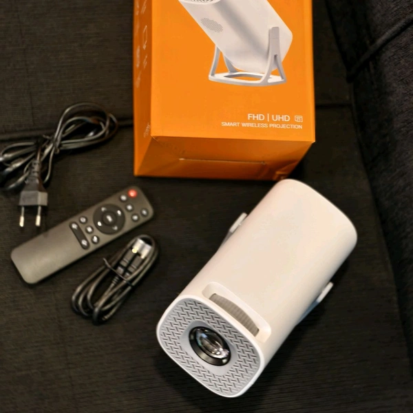 Mini Smart Android Projector With 4K Decoding FHD Display | Built-in OS | Wireless Screen Mirroring | Ultra Portable Design