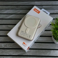 JABOSI Magnetic 15W Wireless Power Bank with Foldable Stand | Ultra-Slim 10000mAh Portable Charger