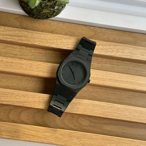 Arabic Aura Elegant Men's Quartz Watch | Ultra Lightweight | Premium Matte Finish | Multiple Dial Styles | Business Casual Style Watch |With Giftbox - Black Classic Line