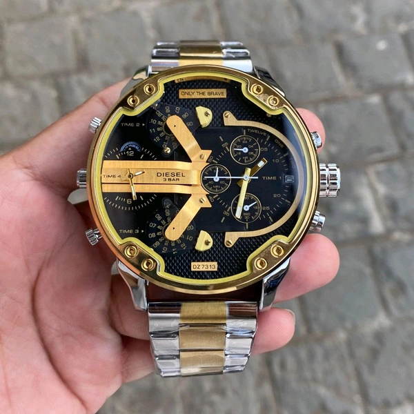 Analog Big Size Original Quartz Chronograph Machinery Watch - SRB3