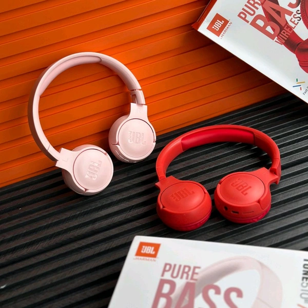 Wireless Earphone Headphones With Microphone Lightweight, For Music Lovers & Professionals - Suitable for Travel, Office & Home, 5-6 Hours Playback Time, High Quality Model
- Pink