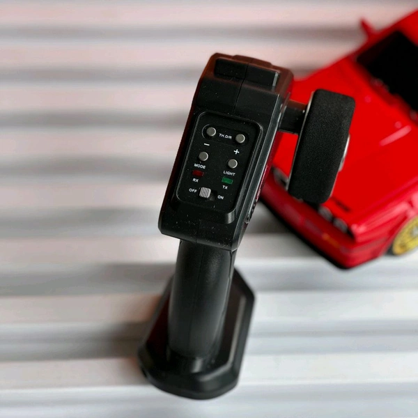 Remote Control Car 2.4GHZ High Speed Racing Car with Drift Tires, Roadblocks And LED Headlights Dual Batteries Best Birthday Gift, Holiday Gift - Red