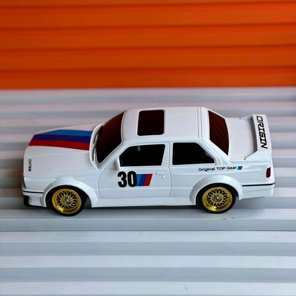 Remote Control Car 2.4GHZ High Speed Racing Car with Drift Tires, Roadblocks And LED Headlights Dual Batteries Best Birthday Gift, Holiday Gift - White