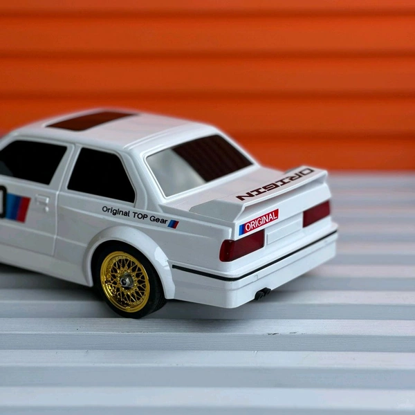 Remote Control Car 2.4GHZ High Speed Racing Car with Drift Tires, Roadblocks And LED Headlights Dual Batteries Best Birthday Gift, Holiday Gift - White