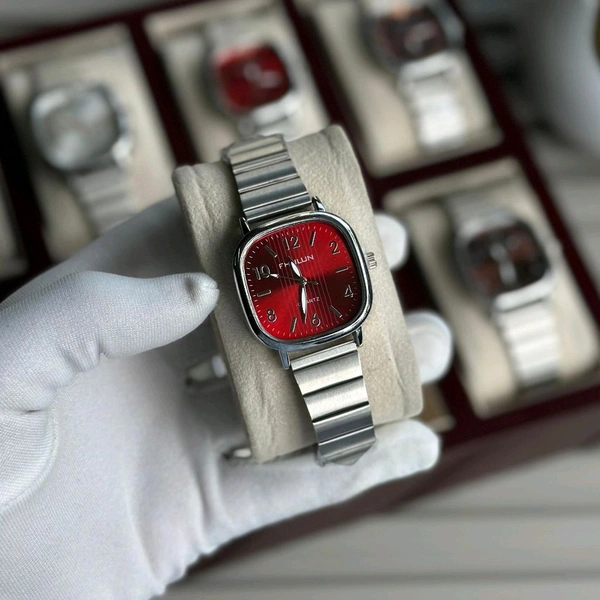 Buy 1 Get 1 Free Fhulun Budget Analog Quartz Watch – Premium Style at a Budget Price - Red